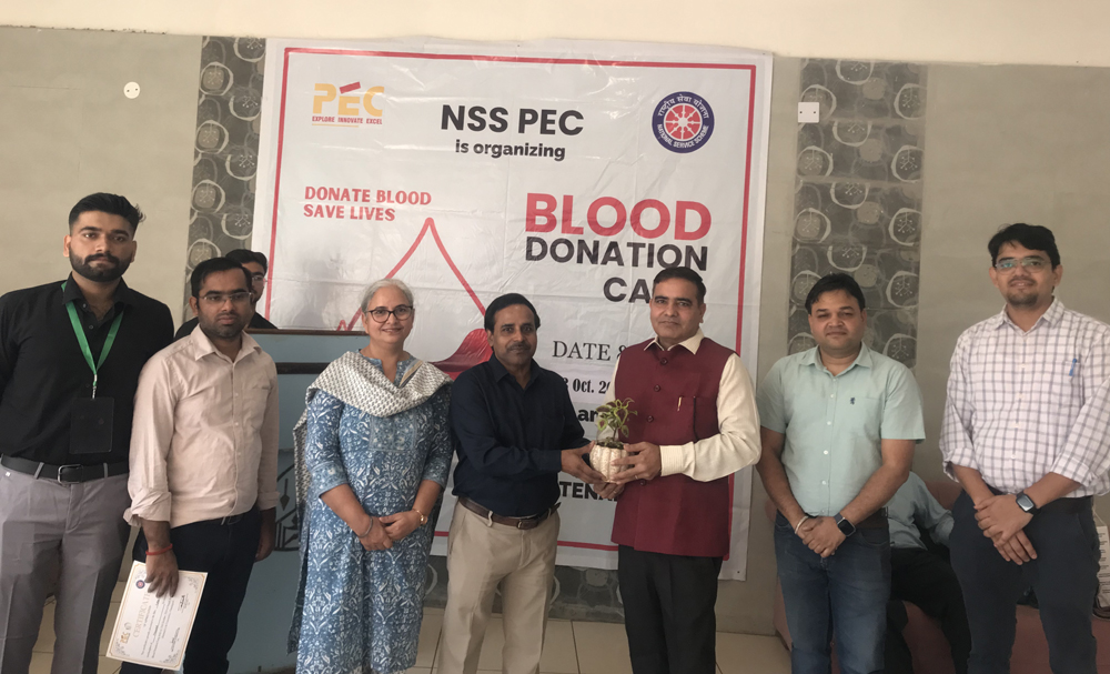 NSS PEC Organized Blood Donation Camp in Collaboration with PGIMER 